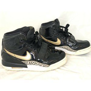 Nike Air Jordan Legacy 312 GS Black Metallic Gold AT4040-007 Youth Size 5Y